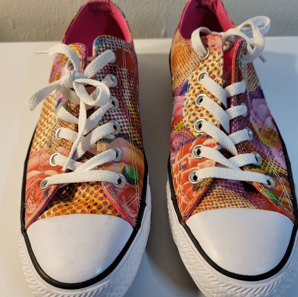 Converse All Star flowered sneakers